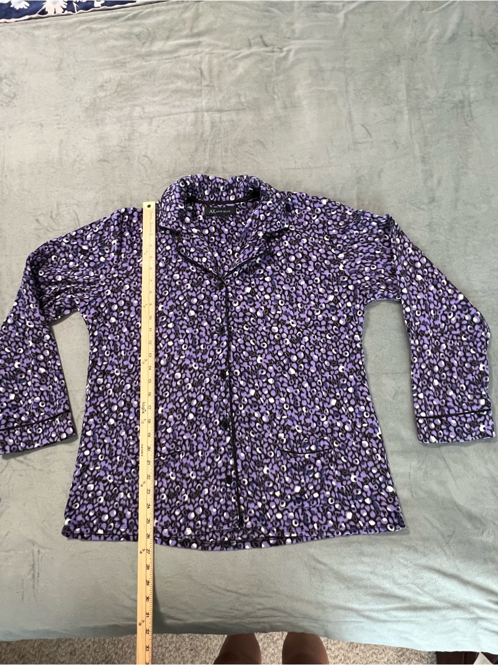 Anne Klein Women's Purple Pajama Top